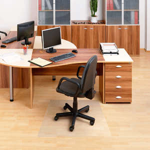 Amazon Basics Polycarbonate Anti-Slip Chair Mat For Hard Floors